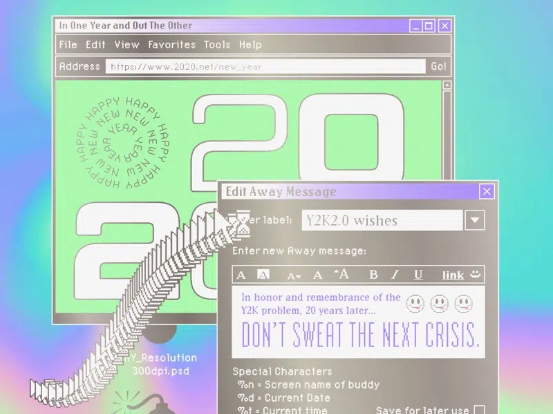 Y2K in graphic design