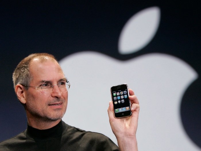 The iPhone with Steve Jobs