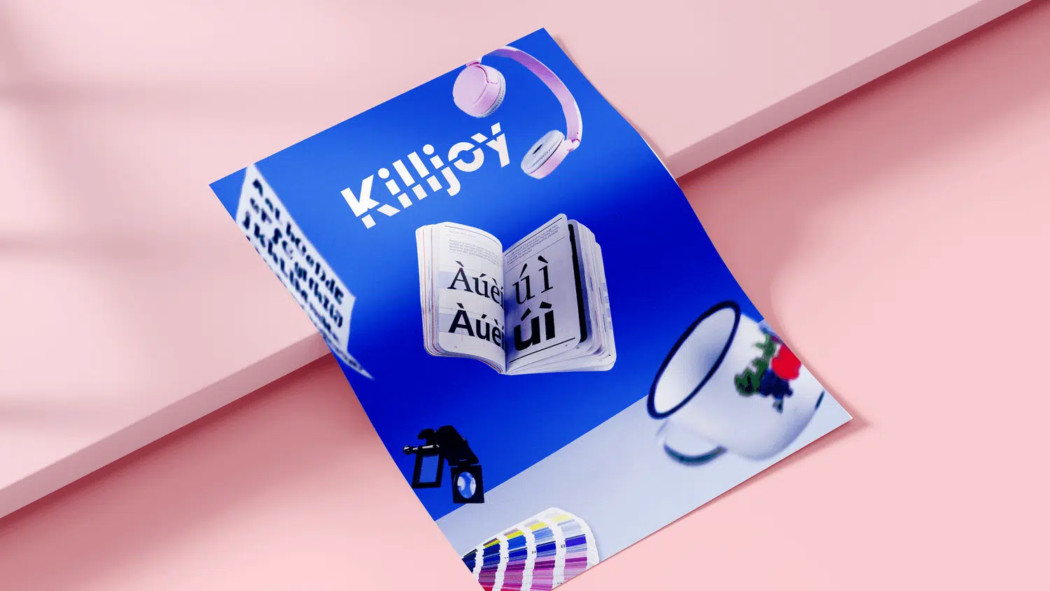 Killjoy logo on a poster mockup