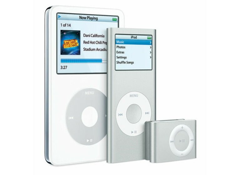 iPod with touch controls