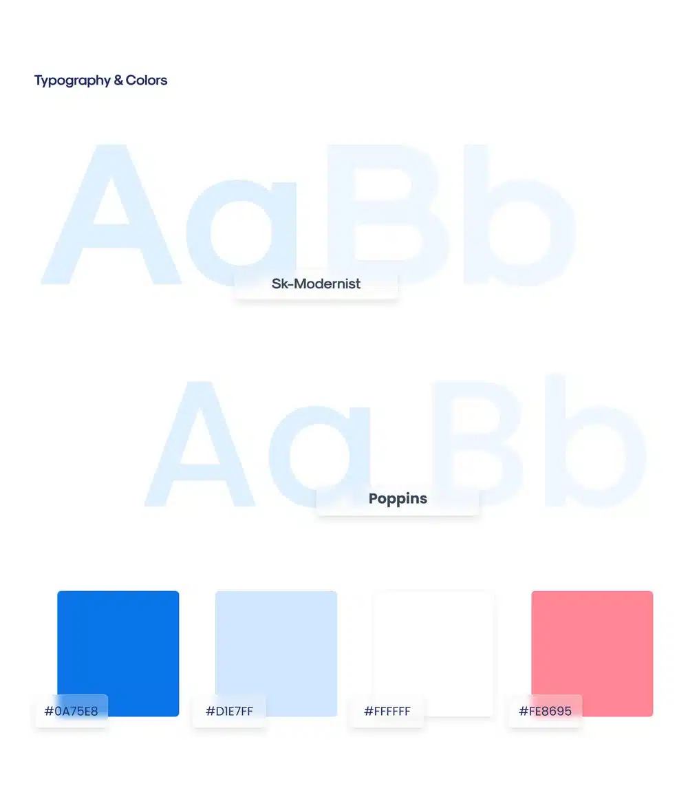 typography and color palette of chipn brand