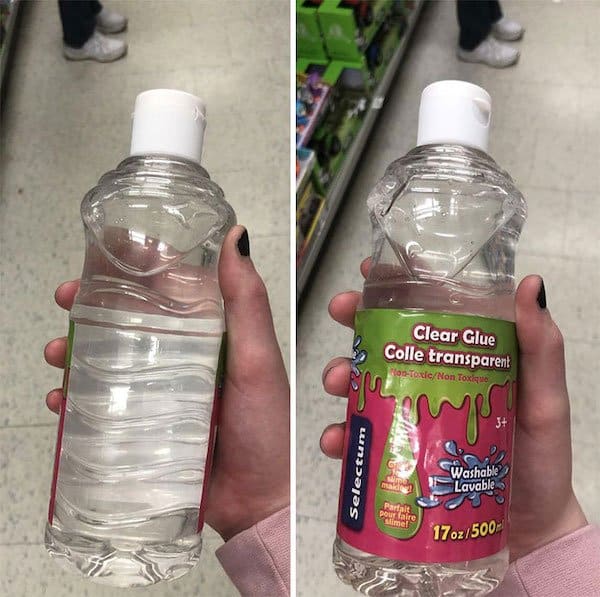Glue in a bottle