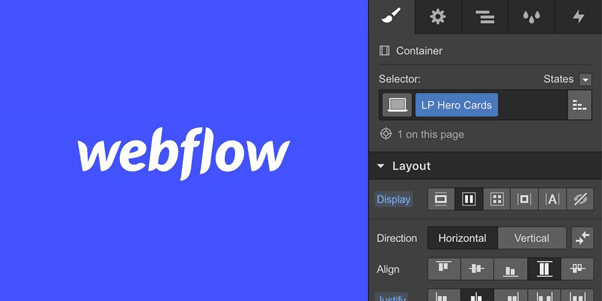 Webflow no code development platform logo